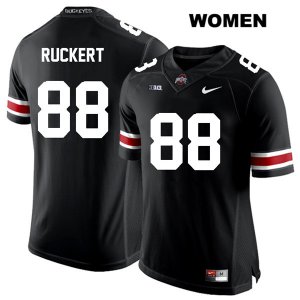 Women's NCAA Ohio State Buckeyes Jeremy Ruckert #88 College Stitched Authentic Nike White Number Black Football Jersey TY20C44DQ